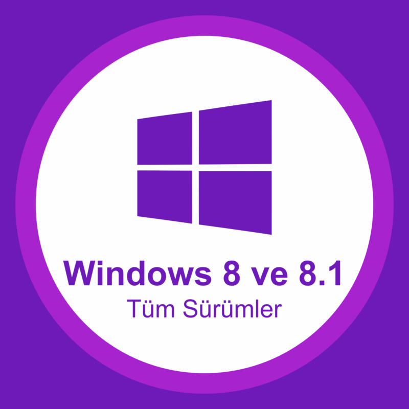 Windows 8 Tüm Sürümler